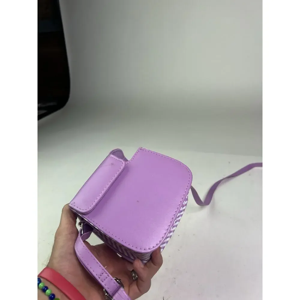 Fujifilm instax mini 7s groovy case Purple Camera Carry Case Chevron Pattern